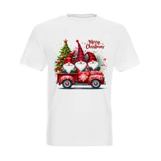 Коледна тениска с джуджета и празничен камион – тениска Merry Christmas Коледна тениска с джуджета и празничен камион – тениска Merry Christmas