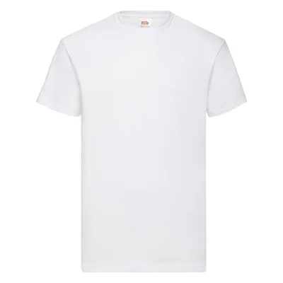 Класическа бяла памучна тениска – от S до 5XL
