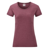 Дамска тениска, ретро бордо, памук