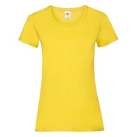 Дамска тениска, жълта, памук